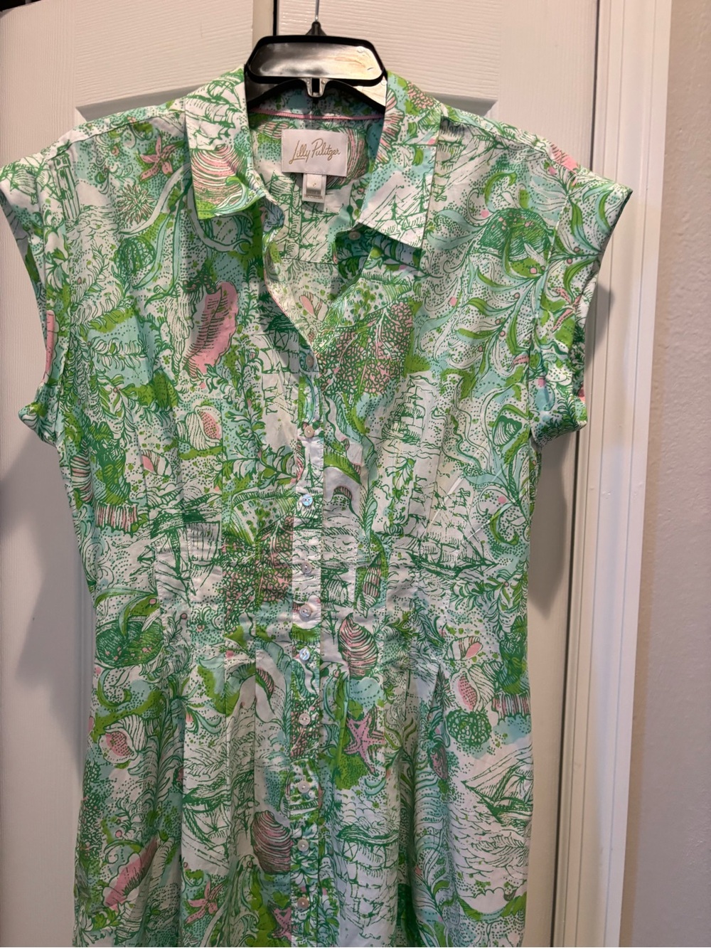 Lilly Pulitzer Tonya Shirtdress in Ship to Shore pattern - Picture 6 of 10